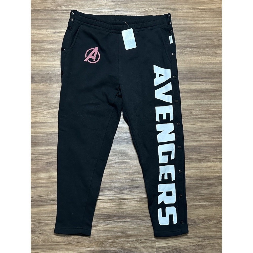 Disney Parks Marvel Avengers Tear Away Snap Fleece Sweatpants Men's Sz XL